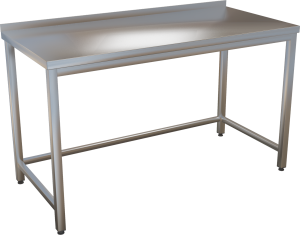KSPT - Nerezový pracovný stôl s trnožou