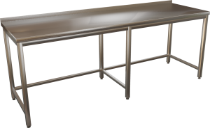 KSPTD - Nerezový pracovný stôl s trnožou, 6 nôh