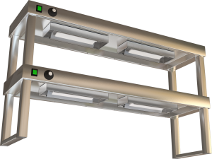 KSNDI - stolový nástavec dvoupatrový s infraohřevem