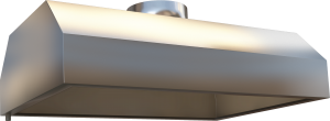 KDVZ 1B - Nerezový závesný digestor – bez filtrov